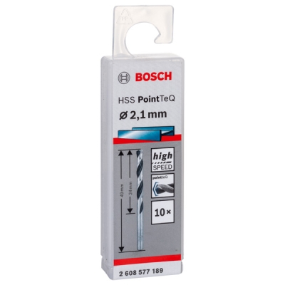 Bosch Spirálový vrták HSS PointTeQ 2, 1 mm PROFESSIONAL