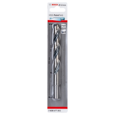 Bosch Spirálový vrták HSS PointTeQ 12, 0 mm (zúžená stopka) PROFESSIONAL