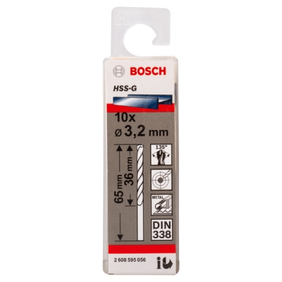 Bosch Vrták PRO Metal HSS-G do kovu se standardní délkou