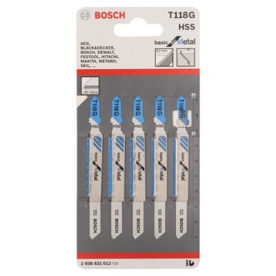 Bosch Pilový plátek do kmitací pily T 118 G Basic for Metal PROFESSIONAL