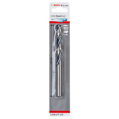 Bosch Spirálový vrták HSS PointTeQ 11, 0 mm PROFESSIONAL