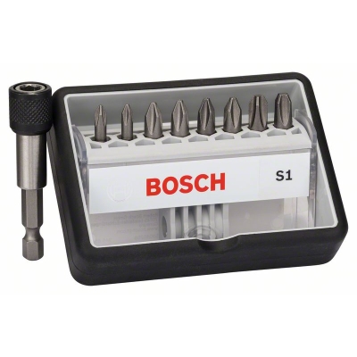 Bosch (8+1)dílná sada šroubovacích bitů Robust Line, S Extra-Hart 25 mm, (8+1)dílná sada PROFESSIONAL