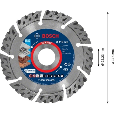 Bosch EXPERT diamantový dělicí kotouč MultiMaterial 115mm PROFESSIONAL