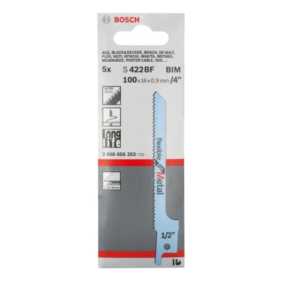 Bosch Pilový plátek do pily ocasky S 422 BF Flexible for Metal PROFESSIONAL