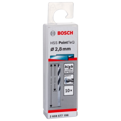 Bosch Spirálový vrták HSS PointTeQ 2, 8 mm PROFESSIONAL