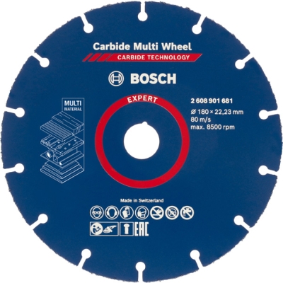 Bosch Víceúčelový řezací kotouč EXPERT Carbide Multi Wheel 180 mm