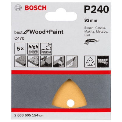 Bosch Brusný papír C470, balení 5 ks PROFESSIONAL