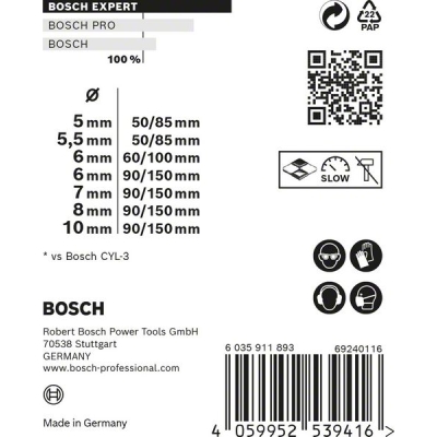 Bosch Sady víceúčelových vrtáků EXPERT CYL-9 MultiConstruction