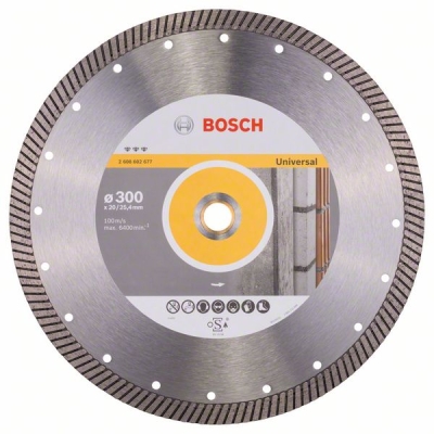 Bosch Diamantový dělicí kotouč Best for Universal Turbo 300 x 20, 00+25, 40 x 3 x 15 mm PROFESSIONAL