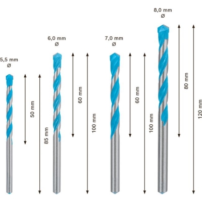 Bosch Sady víceúčelových vrtáků EXPERT CYL-9 MultiConstruction