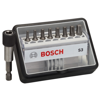 Bosch (8+1)dílná sada šroubovacích bitů Robust Line, S Extra-Hart 25 mm, (8+1)dílná sada PROFESSIONAL