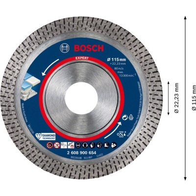 Bosch EXPERT diamantový dělicí kotouč HardCeramic 115mm PROFESSIONAL