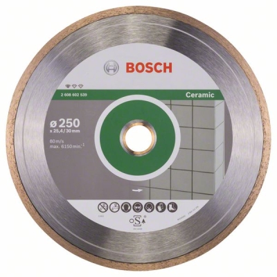 Bosch Diamantový dělicí kotouč Standard for Ceramic 250 x 30+25, 40 x 1, 6 x 7 mm PROFESSIONAL