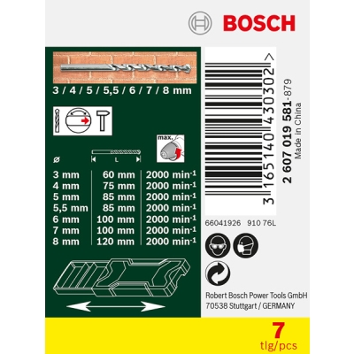 Bosch 7 dílná minisada vrtáků do kamene X-Line PROFESSIONAL