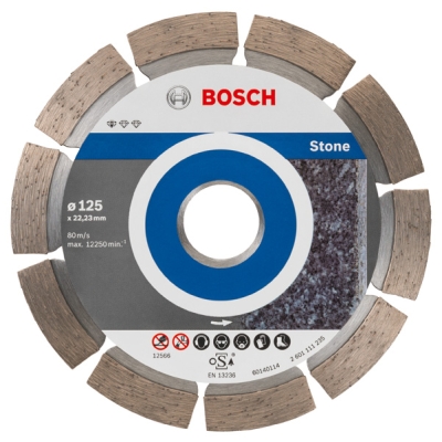 Bosch Diamantový dělicí kotouč Standard for Stone 125 x 22, 23 x 1, 6 x 10 mm PROFESSIONAL