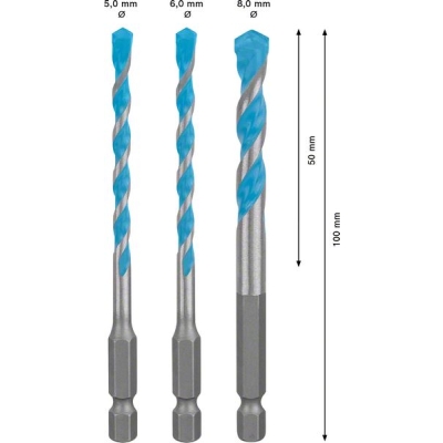 Bosch Sada vrtáků EXPERT HEX-9 Multi Construction