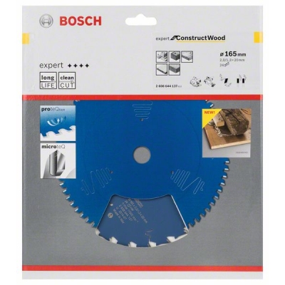 Bosch Pilový kotouč Expert for Construct Wood 165 x 20 x 2, 0 mm, 24 PROFESSIONAL