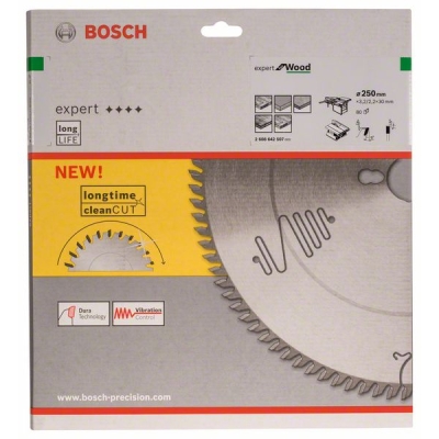 Bosch Pilový kotouč Expert for Wood 250 x 30 x 3, 2 mm, 80 PROFESSIONAL