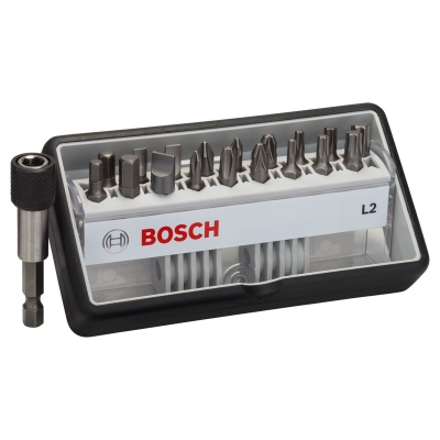 Bosch (18+1)dílná sada šroubovacích bitů Robust Line, L Extra-Hart 25 mm, (18+1)dílná sada PROFESSIONAL