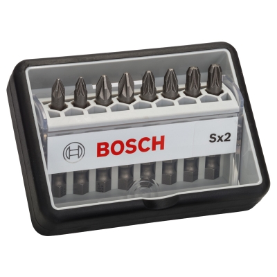 Bosch 8dílná sada šroubovacích bitů Robust Line, Sx Extra-Hart 49 mm, 8dílná sada PROFESSIONAL