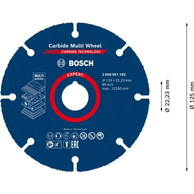 Bosch Řezné kotouče EXPERT Carbide Multi Wheel 125 mm