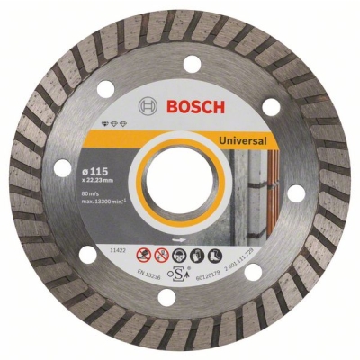 Bosch Diamantový dělicí kotouč Standard for Universal Turbo 115 x 22, 23 x 2 x 10 mm PROFESSIONAL