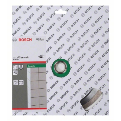 Bosch Diamantový dělicí kotouč Best for Ceramic 250 x 30/25, 40 x 2, 4 x 10 mm PROFESSIONAL