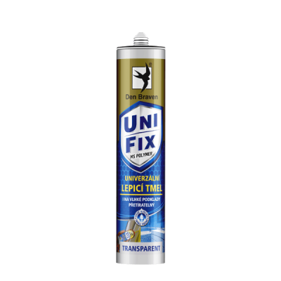 Den Braven MS UNIFIX CLEAR na všechna tmelení 290 ml kartuše transparentní