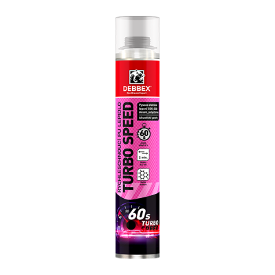 Den Braven Rychleschnoucí PU lepidlo Turbo Speed 750 ml pistolová dóza žlutá