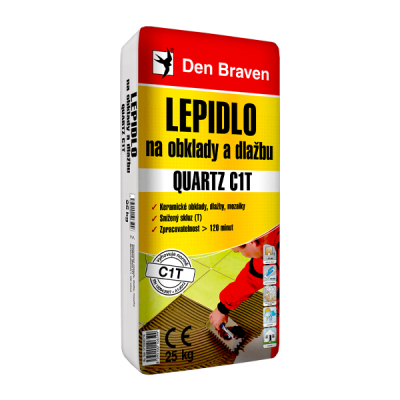 Den Braven Lepidlo na obklady a dlažbu QUARTZ C1T 25 kg pytel