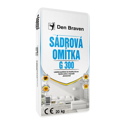 Den Braven Sádrová omítka G300 5 kg pytel