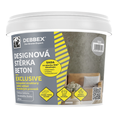 Den Braven Designová stěrka BETON EXCLUSIVE 5 kg kbelík šedá