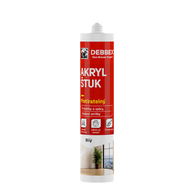 Den Braven Akrylový štukový tmel 280 ml kartuše bílá