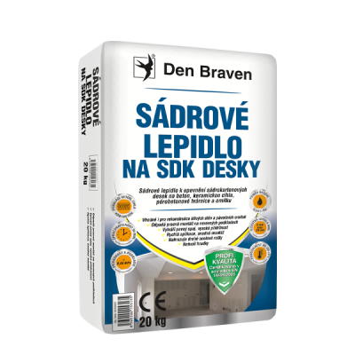 Den Braven Sádrové lepidlo na SDK desky 20 kg pytel