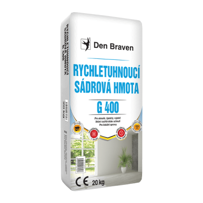 Den Braven Rychletuhnoucí sádrová hmota G400 5 kg pytel