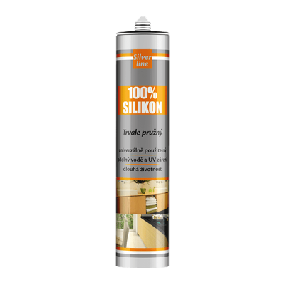 Den Braven 100% Silikon Silver Line 280 ml bílá