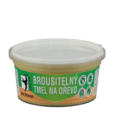 Den Braven Brousitelný tmel na dřevo 250 g kelímek mahagon / teak