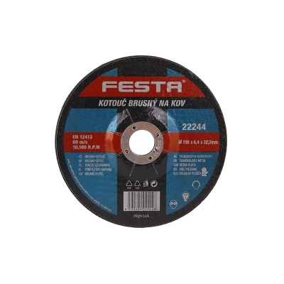 Festa Kotouč brusný  na kov 150x6.4x22.2mm