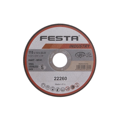 Festa Kotouč řezný  INDUSTRY na kov 115x1x22.2mm