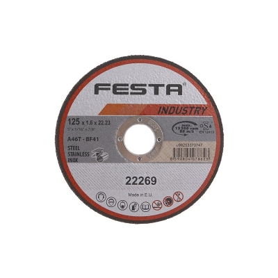 Festa Kotouč řezný  INDUSTRY na kov 125x1.6x22.2mm