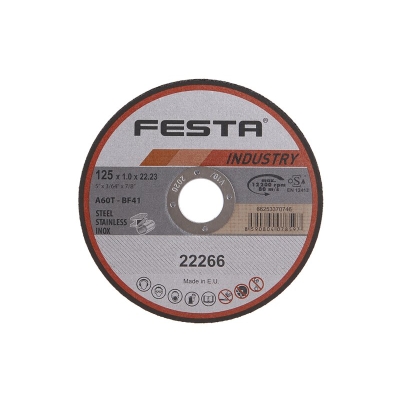 Festa Kotouč řezný  INDUSTRY na kov 125x1x22.2mm