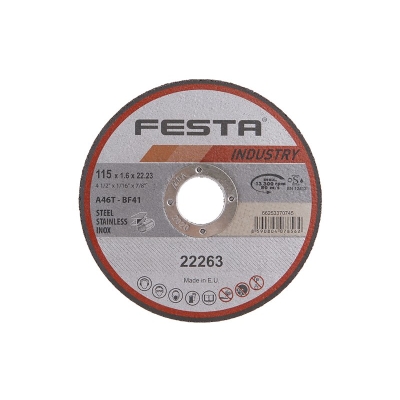 Festa Kotouč řezný  INDUSTRY na kov 115x1.6x22.2mm