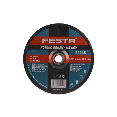 Festa Kotouč brusný  na kov 230x6.4x22.2mm