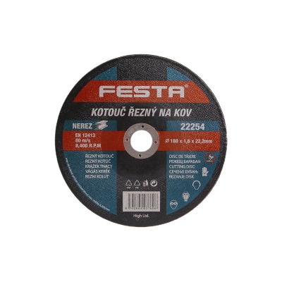 Festa Kotouč řezný  na kov 180x1.6x22.2mm