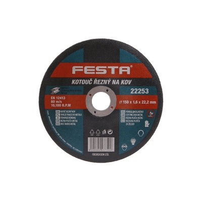 Festa Kotouč řezný  na kov 150x1.6x22.2mm