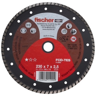 Fischer FCD-TES 230x2,5x22,2 DIA turbo na beton