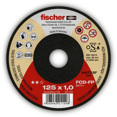 Fischer FCD-FP 125x1,0x22,23 plus