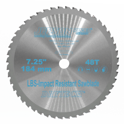 Jepson Drytech® karbidový pilový kotouč LBS nárazuvzdorný Ø 184 mm / 48T na tenkostěnnou ocel