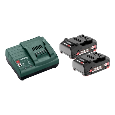 Metabo Basic-Set 18V 2 x Li-Ion 2,0 Ah