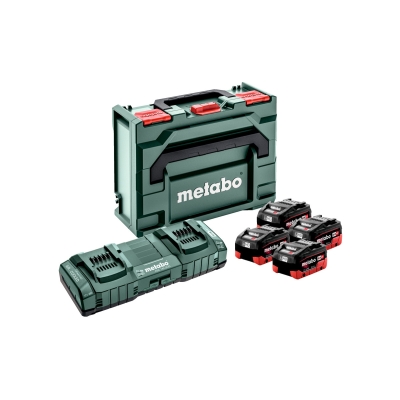 Metabo Basic-Set LiHD 4 x LiHD 8,0Ah  + 2 ASC 145  +  metaloc